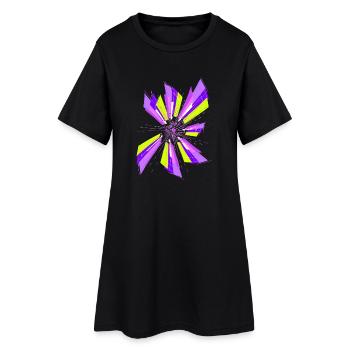 Das Rad des Schicksals - Frauen T-Shirt-Kleid - Schwarz - Vorne