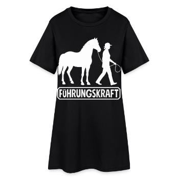 Lustiges Pferdemädchen & Reiter Spruch Geschenke - Frauen T-Shirt-Kleid - Schwarz - Vorne