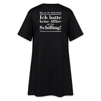 ich hatte nie was mit der Schilling - Frauen T-Shirt-Kleid - Schwarz - Hinten