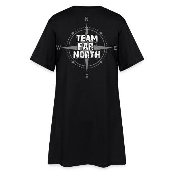 Team Far North | Nordland | North - Women’s T-Shirt Dress - black - Back