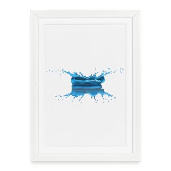 Water drop - Framed poster (27 × 37 cm) - white - Front