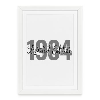 Édition limitée 1984 - Affiche encadrée (27 × 37 cm) - blanc - Devant