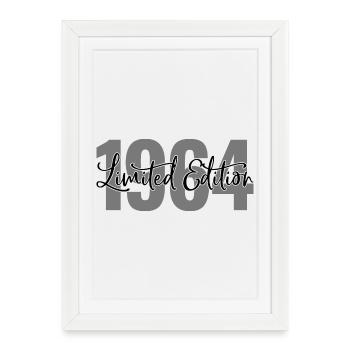 Édition limitée 1964 - Affiche encadrée (27 × 37 cm) - blanc - Devant