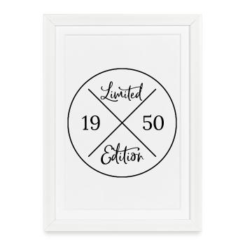 Limited edition 1950 - Framed poster (27 × 37 cm) - white - Front