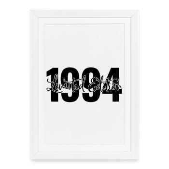 Edition limitée 1994 - Affiche encadrée (27 × 37 cm) - blanc - Devant