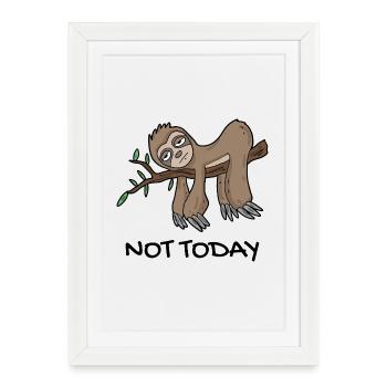 sloth - Framed poster (27 × 37 cm) - white - Front