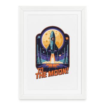 To The Moon - Framed poster (27 × 37 cm) - white - Front