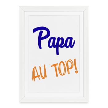 DAD - Framed poster (27 × 37 cm) - white - Front