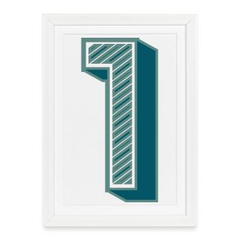1. 1 YEAR. 1st ANNIVERSARY - Framed poster (27 × 37 cm) - white - Front