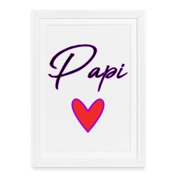 GRANDPA. DAD. FATHER'S DAY. HAPPY FATHER'S DAY - Framed poster (27 × 37 cm) - white - Front