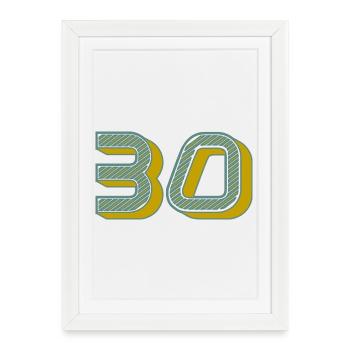 30 - Framed poster (27 × 37 cm) - white - Front