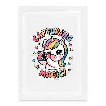 Capturer la magie ! - Affiche encadrée (27 × 37 cm) - blanc - Devant