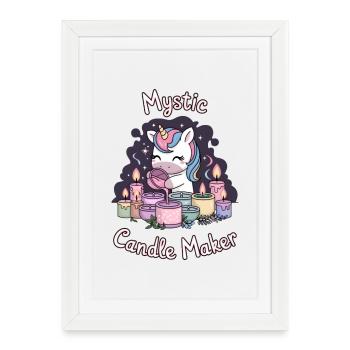 Fabricant de bougies mystiques. - Affiche encadrée (27 × 37 cm) - blanc - Devant