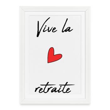 RETIREMENT. RETIREMENT. RETIRED. RETIREMENT - Framed poster (27 × 37 cm) - white - Front