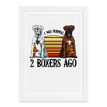 boxer - Framed poster (27 × 37 cm) - white - Front