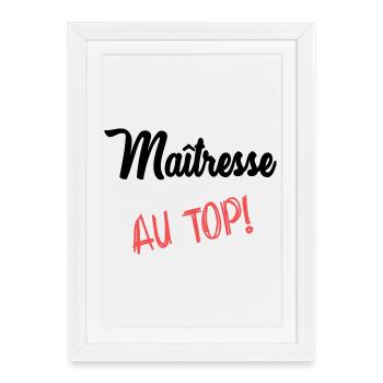 MISTRESS - Framed poster (27 × 37 cm) - white - Front