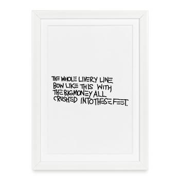 Basquiat - Framed poster (27 × 37 cm) - white - Front