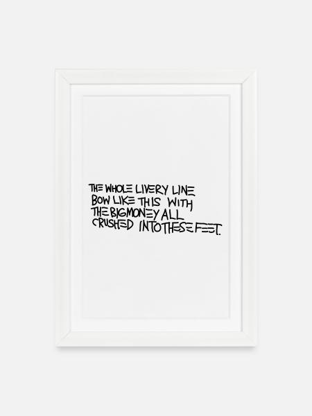 Basquiat - Affiche encadrée (27 × 37 cm) - blanc