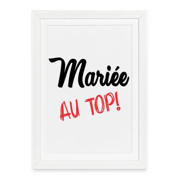 FUTURE MARIEE - Affiche encadrée (27 × 37 cm) - blanc - Devant