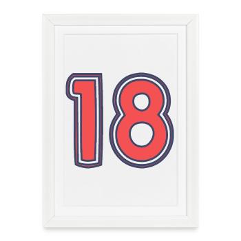 18. 18 YEARS OLD - Framed poster (27 × 37 cm) - white - Front