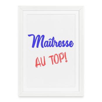 MISTRESS - Framed poster (27 × 37 cm) - white - Front