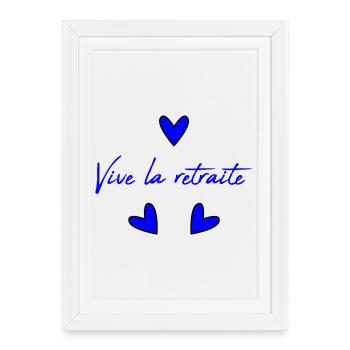 RETIREMENT. RETIREMENT. RETIRED. RETIREMENT - Framed poster (27 × 37 cm) - white - Front