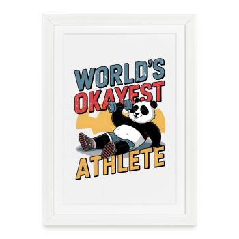 L’athlète le plus correct du monde - Affiche encadrée (27 × 37 cm) - blanc - Devant