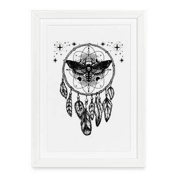 Tarot card occult astrology gothic esoteric - Framed poster (27 × 37 cm) - white - Front