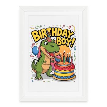 Birthday Boy - Framed poster (27 × 37 cm) - white - Front