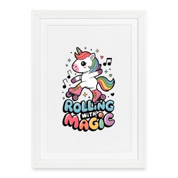 Rolling With Magic - Framed poster (27 × 37 cm) - white - Front
