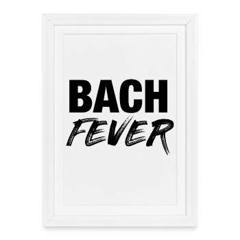 T-shirt de Johann Sebastian Bach - Affiche encadrée (27 × 37 cm) - blanc - Devant