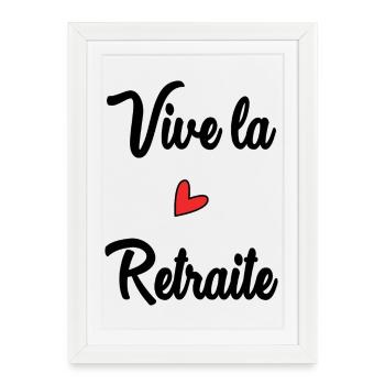 RETIREMENT. HAPPY RETIREMENT. HAPPY RETIREMENT - Framed poster (27 × 37 cm) - white - Front