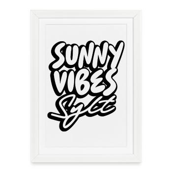 SUNNY VIBES SYLT - Affiche encadrée (27 × 37 cm) - blanc - Devant