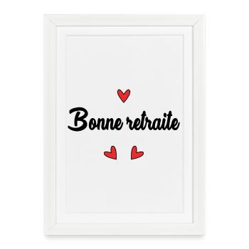 RETIREMENT. HOLIDAY. RETIREMENT. RETIRED. RETIREMENT. - Framed poster (27 × 37 cm) - white - Front