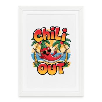 Chili Out - Framed poster (27 × 37 cm) - white - Front