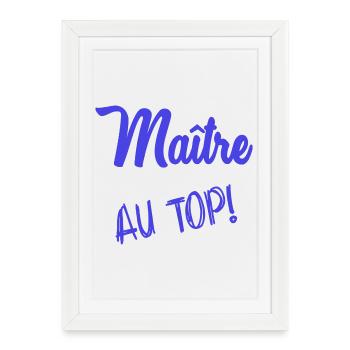 MASTER. MASTER. HUMOR - Framed poster (27 × 37 cm) - white - Front