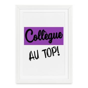 RETRAITE. RETRAITE. RETRAITEE. RETRAITE - Affiche encadrée (27 × 37 cm) - blanc - Devant