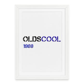 1969 olds cool - Affiche encadrée (27 × 37 cm) - blanc - Devant