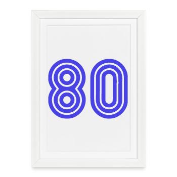 ANNIVERSAIRE. HAPPY BIRTHDAY. JOYEUX ANNIVERSAIRE. - Affiche encadrée (27 × 37 cm) - blanc - Devant
