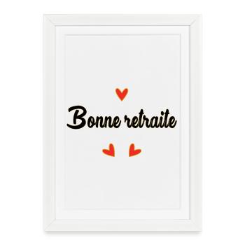 RETIREMENT. RETIREMENT. RETIRED. RETIREMENT - Framed poster (27 × 37 cm) - white - Front