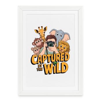 Capturé par la nature - Affiche encadrée (27 × 37 cm) - blanc - Devant