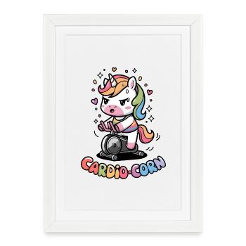 Cardio-maïs - Affiche encadrée (27 × 37 cm) - blanc - Devant