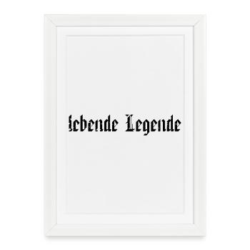 living legend - Framed poster (27 × 37 cm) - white - Front