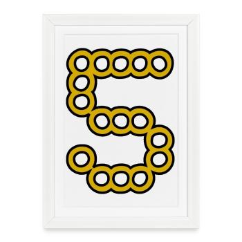 5. 5 ANS. 5e ANNIVERSAIRE. ANNIVERSAIRE 5 ANS - Affiche encadrée (27 × 37 cm) - blanc - Devant