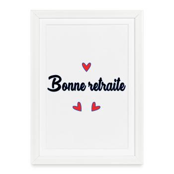 RETIREMENT. COLLEAGUE. RETIREMENT. RETIRED. RETIREMENT. - Framed poster (27 × 37 cm) - white - Front