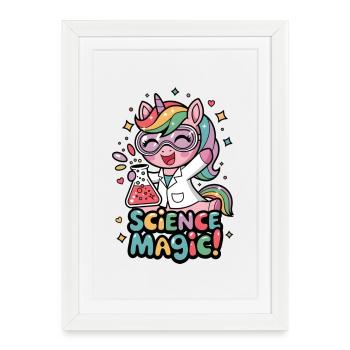 Science Magic! - Framed poster (27 × 37 cm) - white - Front