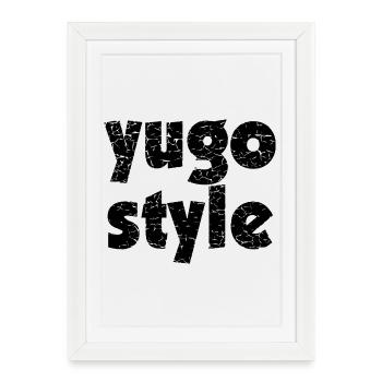 style yugo - style unifié des Balkans - Affiche encadrée (27 × 37 cm) - blanc - Devant