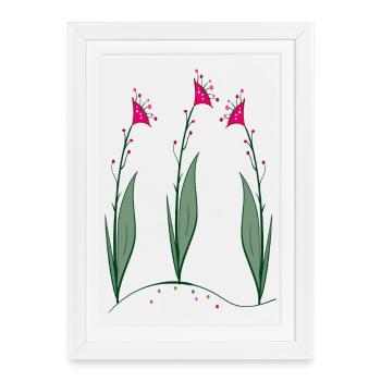 Blossoms, Flowers - Framed poster (27 × 37 cm) - white - Front