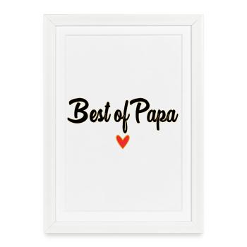 DAD. FATHER'S DAY. HAPPY FATHER'S DAY. HAPPY BIRTHDAY. - Framed poster (27 × 37 cm) - white - Front