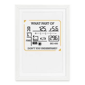 Photography Funny Sayings Photographers Gift - Framed poster (27 × 37 cm) - white - Front